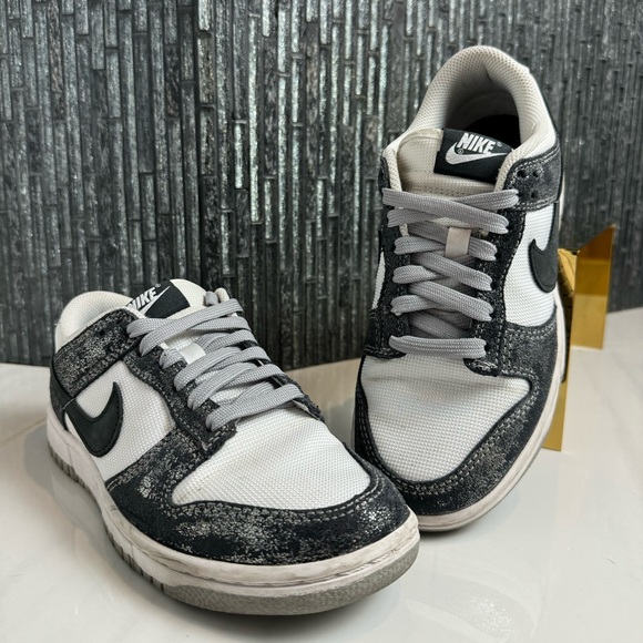 🩶Nike Womens Dunk Low Golden Gals Metallic Silver Sneakers Size